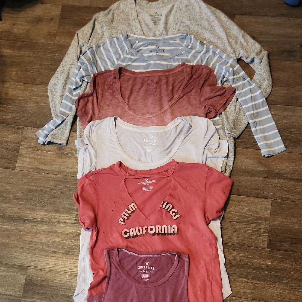 Lot Of 6 American Eagle Tops - Size Small